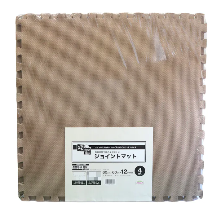 明和グラビア(株) ジョイントマット 760×60cm×1.2mm×4枚 ライトブラウン VJEM-60 4977932240759【別送品】