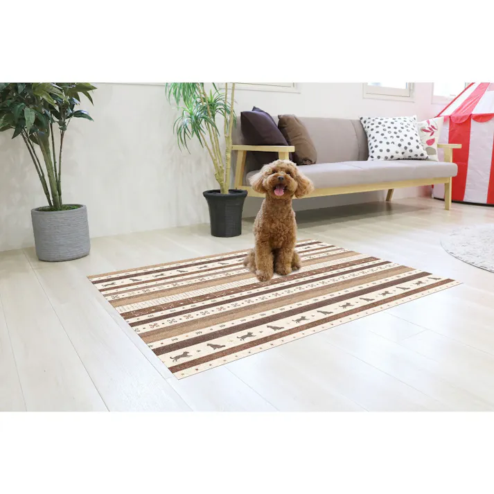 明和グラビア(株) ペット防滑・消臭・防水 120×180cm ブラウン INSF-200 4977932251311【別送品】