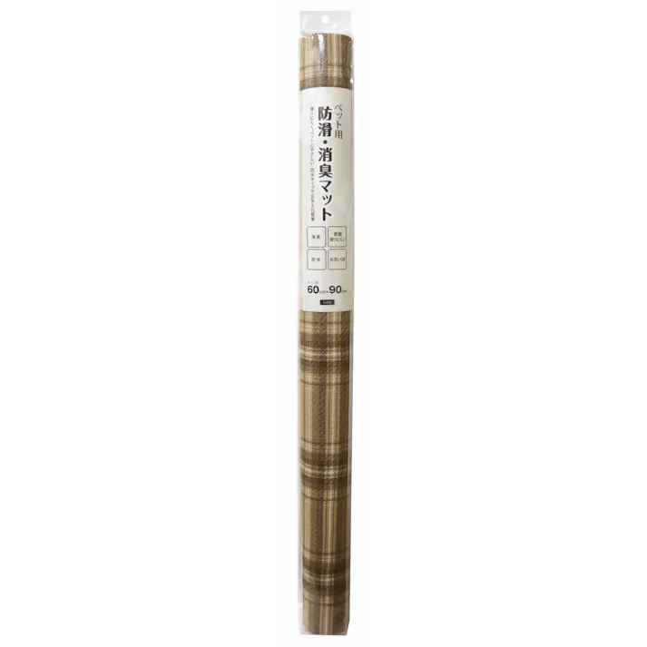明和グラビア(株) ペット防滑・消臭・防水 60×90cm ブラウン INSF-202 4977932251458【別送品】