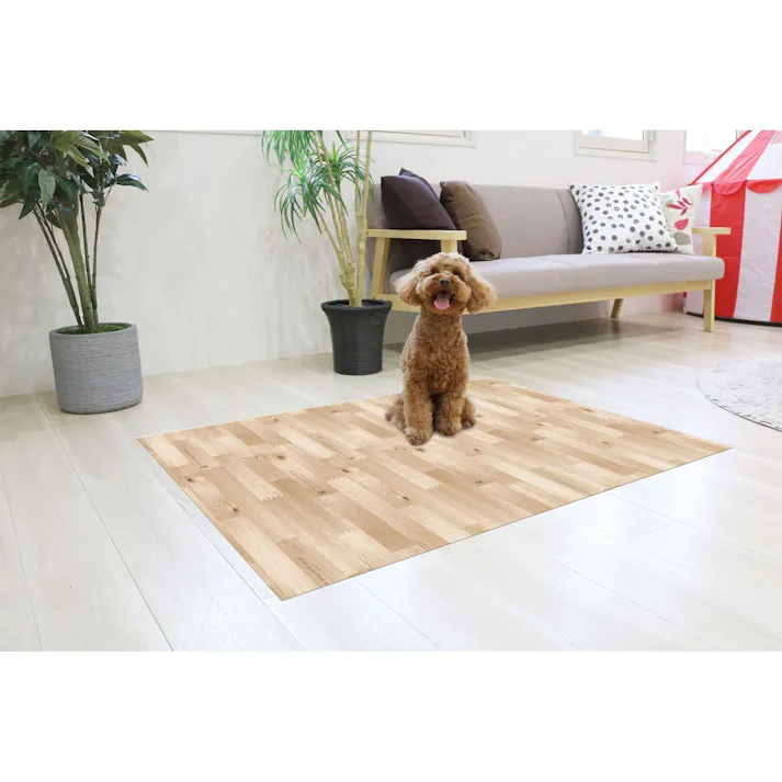 明和グラビア(株) ペット防滑・消臭・防水 120×180cm ベージュ INSF-203 4977932251519【別送品】