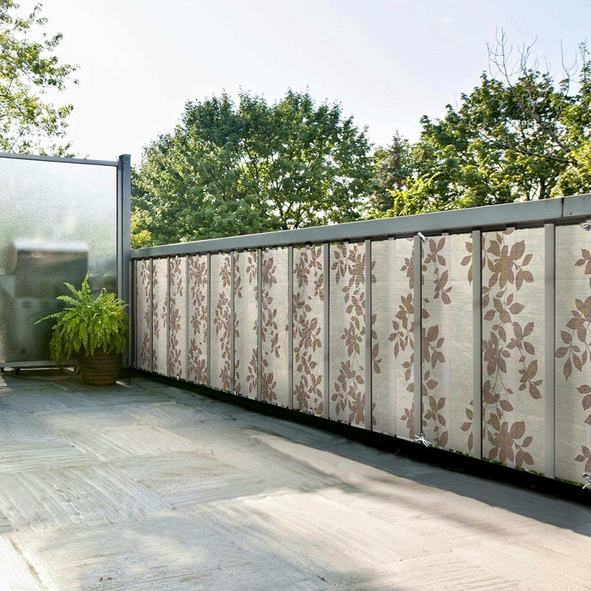 天幕 塗装完成品 明和グラビア(株) ベランダ装飾シート 270×80cm ブラウン BRDM