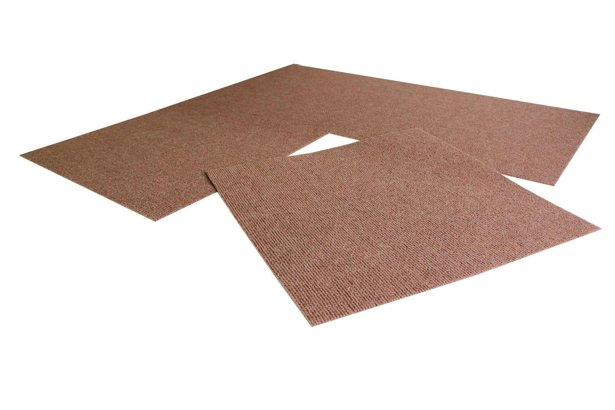 明和グラビア(株) 吸着カーペット 45×45cm×4枚 ブラウン MPM-452