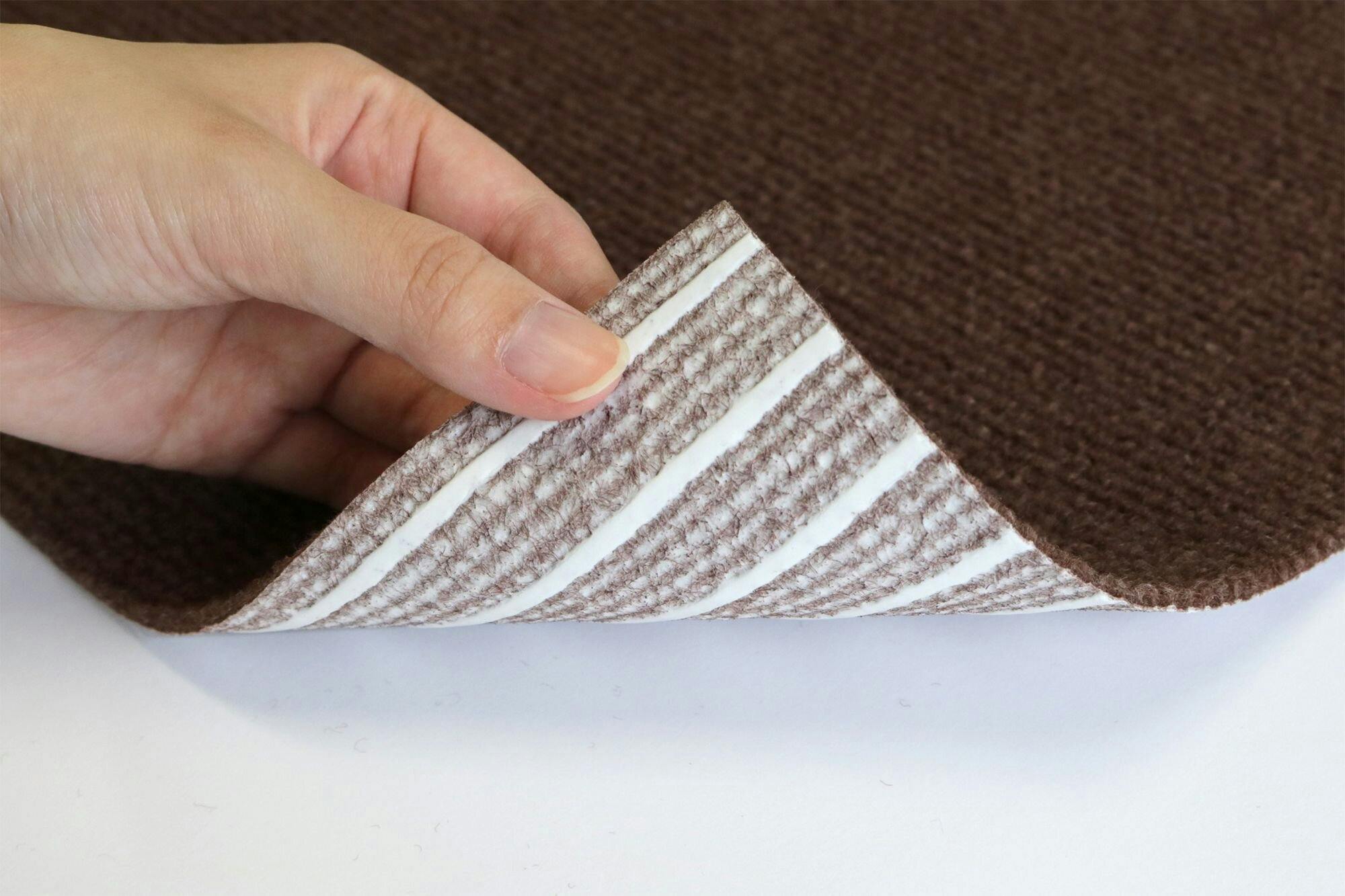 明和グラビア(株) 吸着カーペット 45×45cm×4枚 ブラウン MPM-452