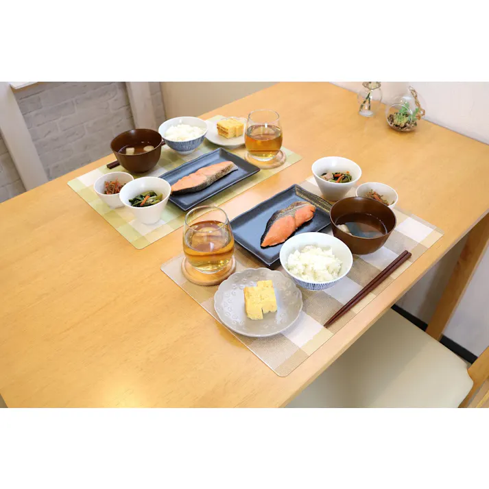 明和グラビア(株) 抗ウイルス ランチョンマット 29×44cm ブラウン VPM-チェック 4977932260054【別送品】