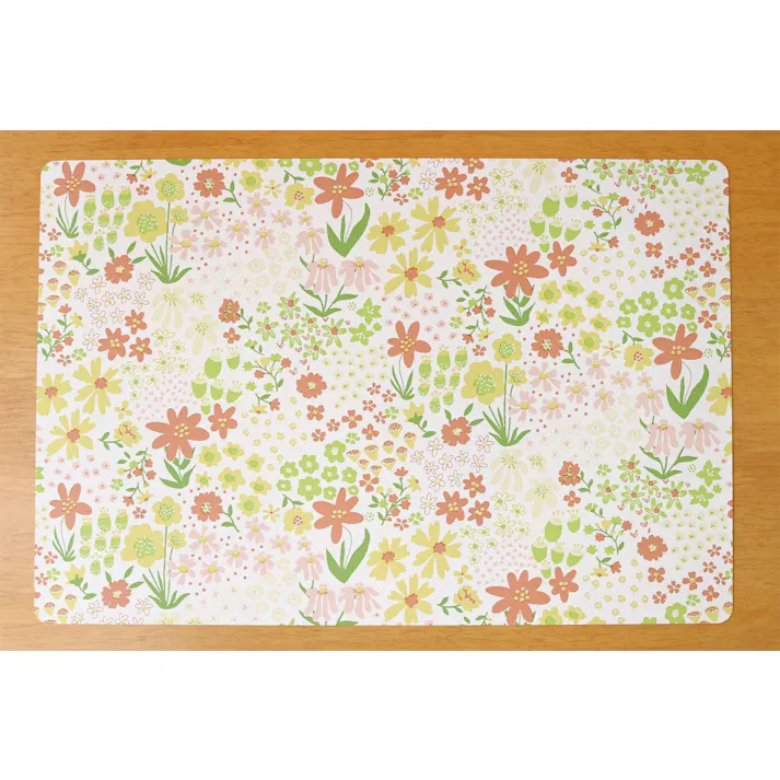 明和グラビア(株) 抗ウイルス ランチョンマット 29×44cm オレンジ VPM-コバナ 4977932260085【別送品】