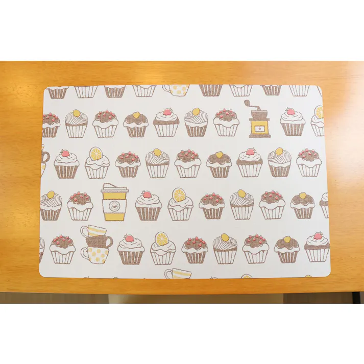 明和グラビア(株) 抗ウイルス ランチョンマット 29×44cm イエロー VPM-ケーキ 4977932260115【別送品】