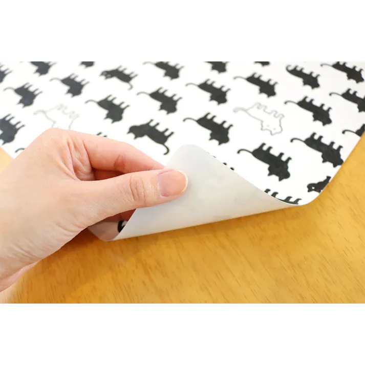 明和グラビア(株) 抗ウイルス ランチョンマット 29×44cm ブラック VPM-ネコ 4977932260122【別送品】