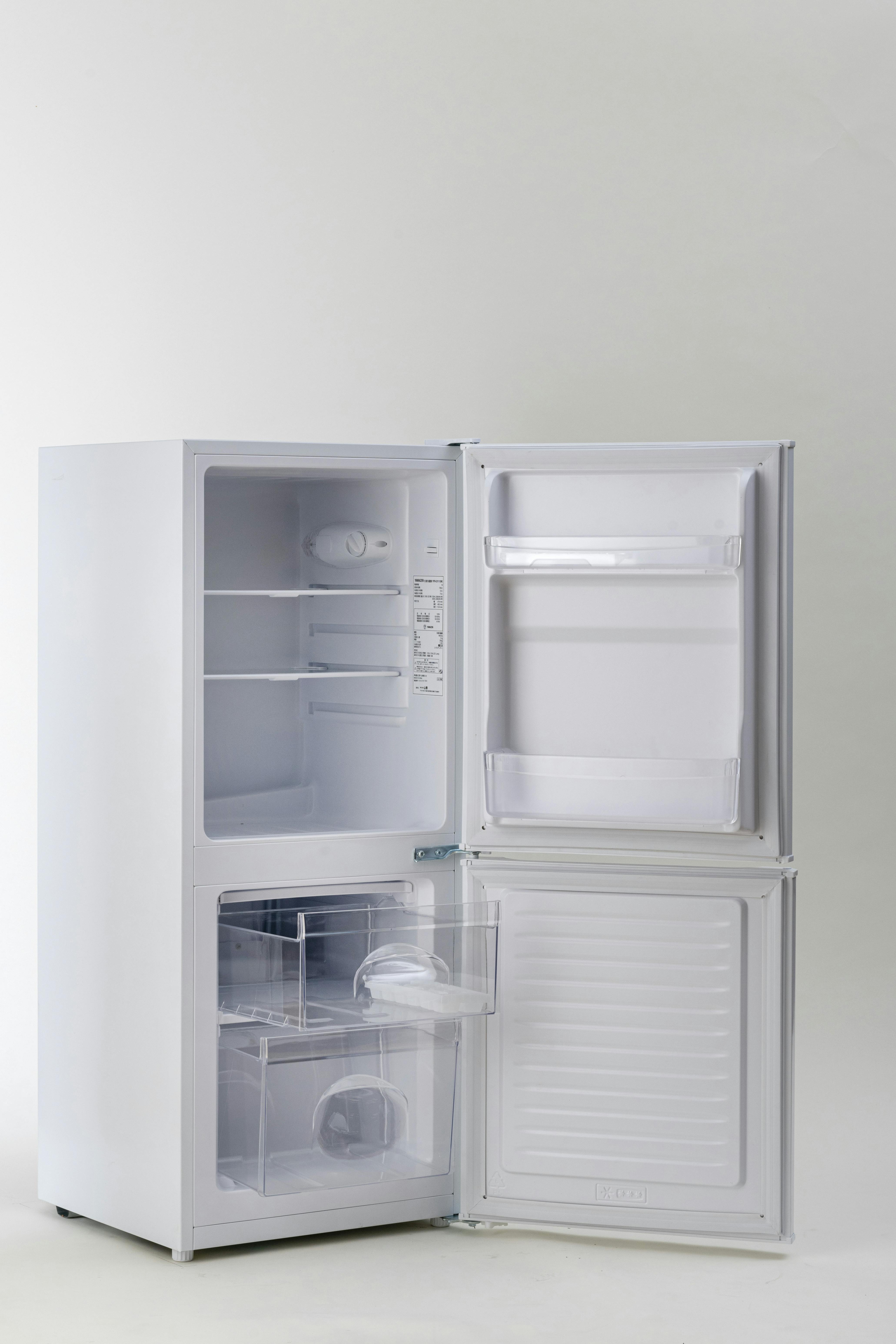 山善 YAMAZEN 2ドア冷凍冷蔵庫 106L (冷蔵室73L/冷凍室33L) YFR-D111(W
