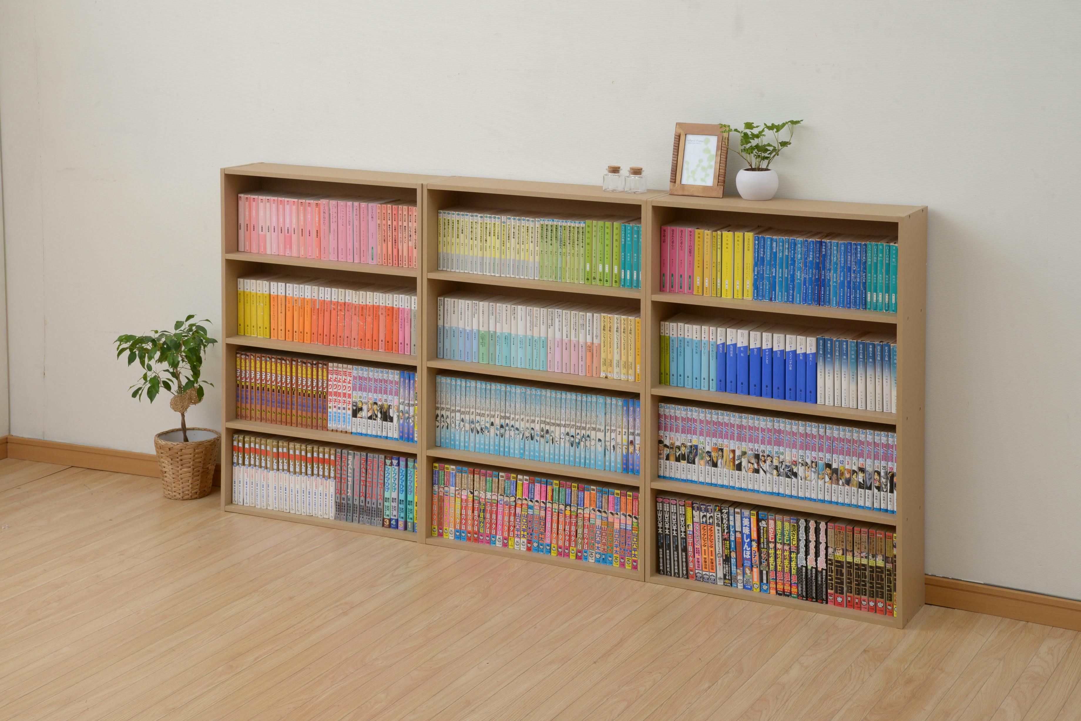 YAMAZEN ヤマゼン 文庫本ラツク CMCR-9060(ACR) クラフト XY338