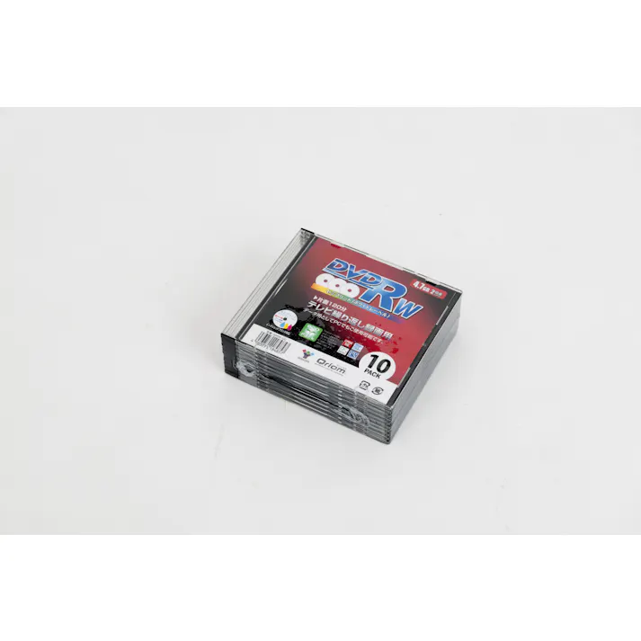 YAMAZEN QRIOM DVD-RW 記録メディア テレビ繰り返し録画用 1-2倍速 10枚 4.7GB 23534 4983771184857【別送品】