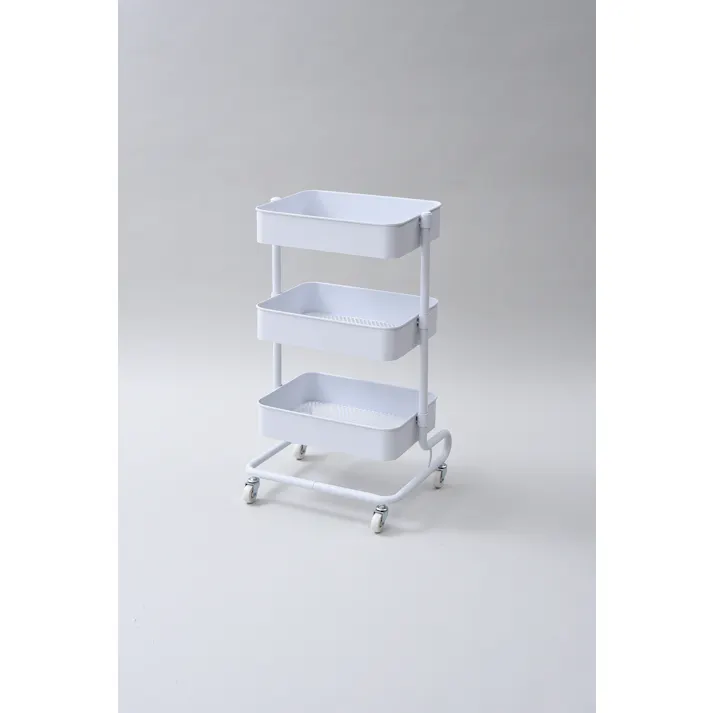 YAMAZEN ヤマゼン バスケツトトローリー LBT-3(WH) ホワイト 26629 4983771806490【別送品】