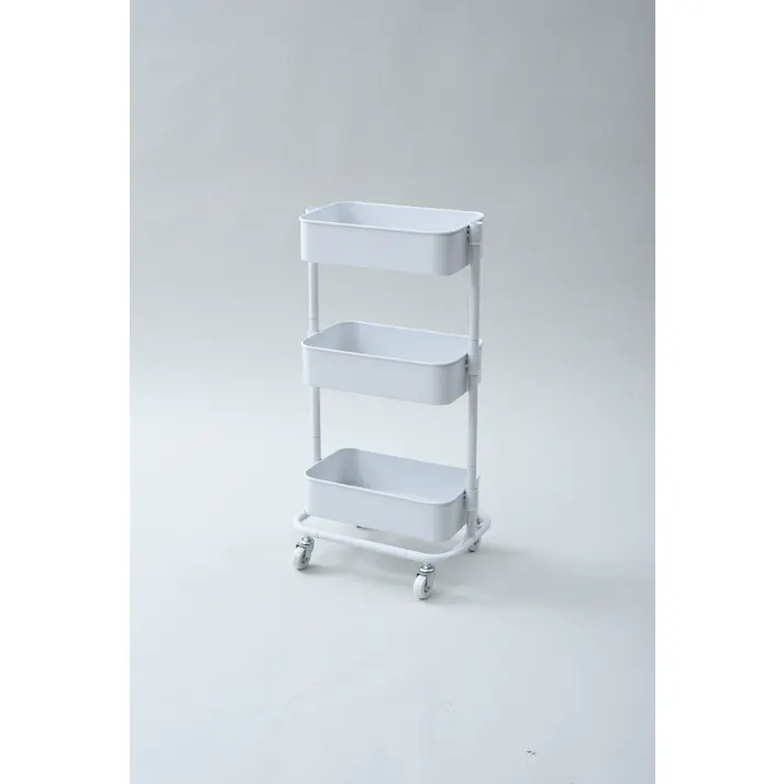 YAMAZEN ヤマゼン バスケツトスリムトローリーLSBT-3(WH) ホワイト 37081 4983771866715【別送品】