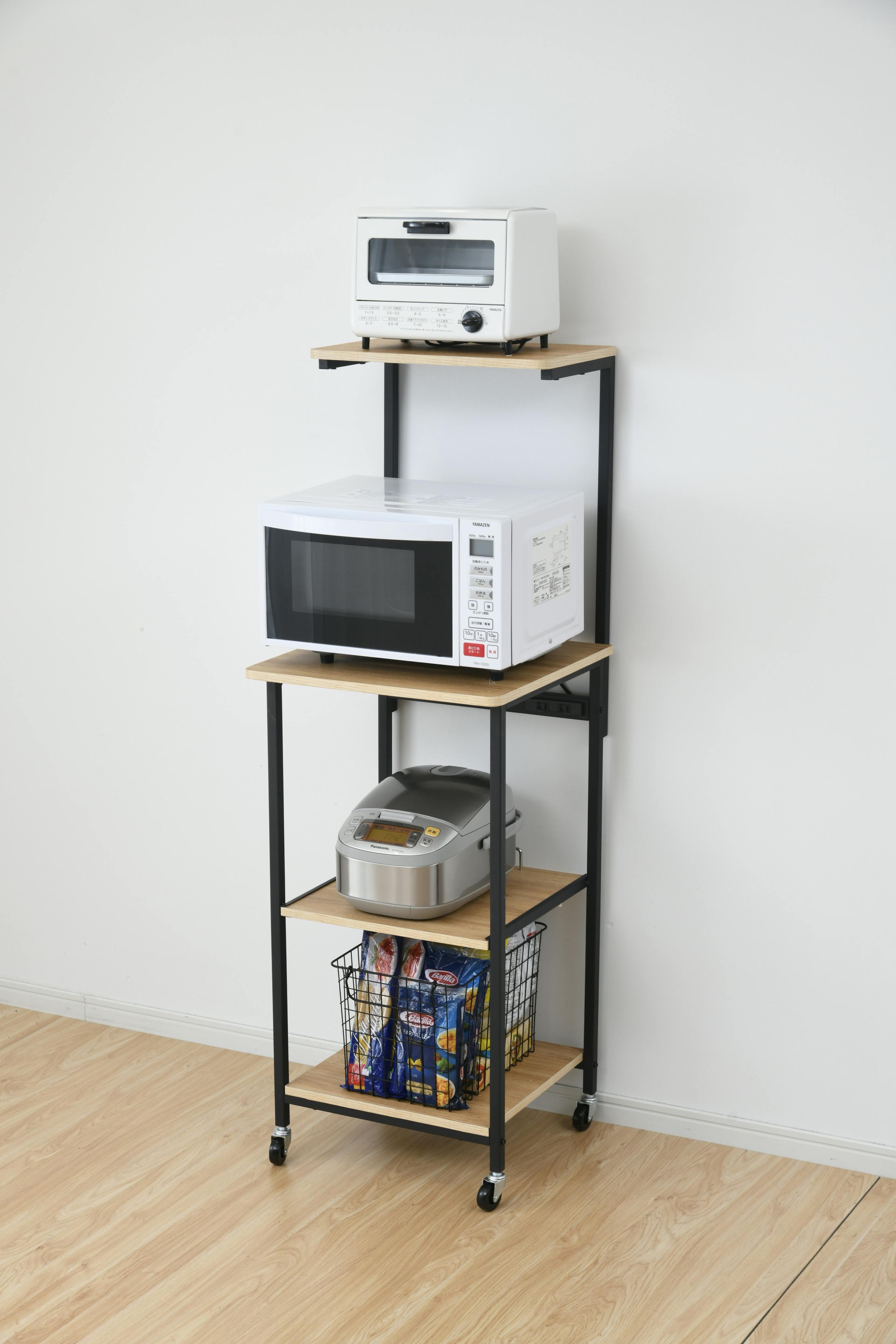 YAMAZEN ヤマゼン レンジラツク DRW-48(OAK/SBK) オーク/サンド