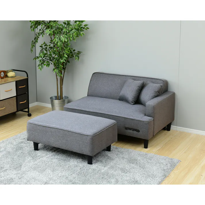 YAMAZEN(山善) コンセントカウチソファ FHS-160E(GY) 85669 4983771071409【別送品】