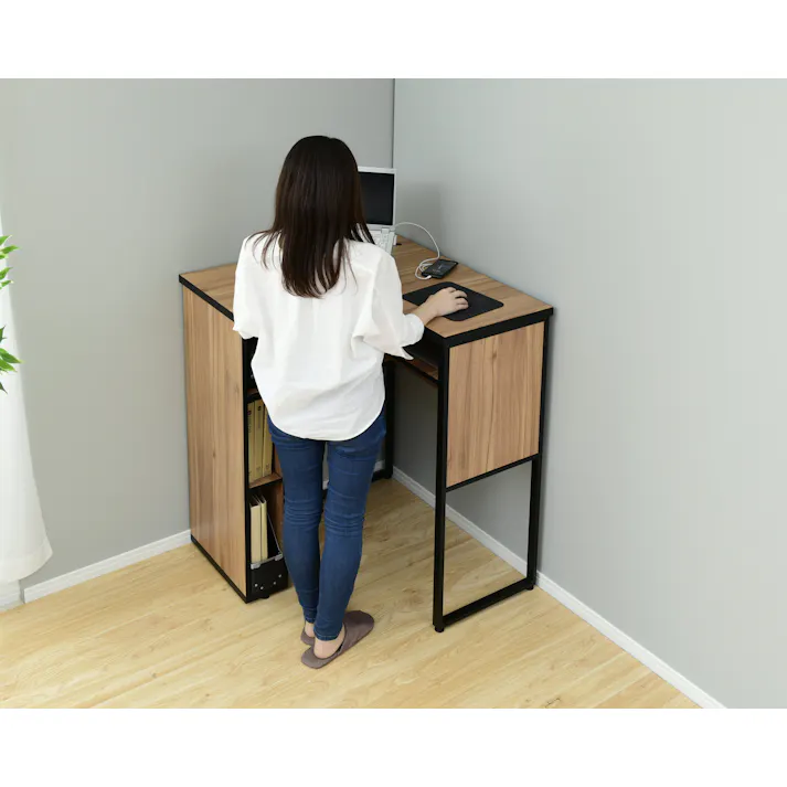 YAMAZEN(山善) スタンデイングコーナーデスクSOPE-HC8080(ROK) 90080 4983771089091【別送品】