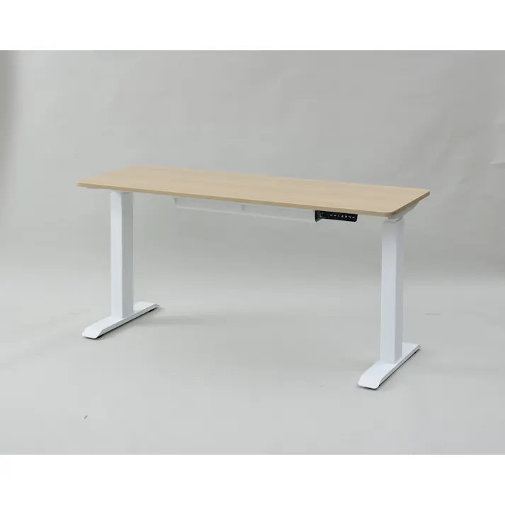 YAMAZEN(山善) スリム電動昇降デスクセツトELD-FSS(MWH)/TS1400(WN) 97836 4983771133640【別送品】