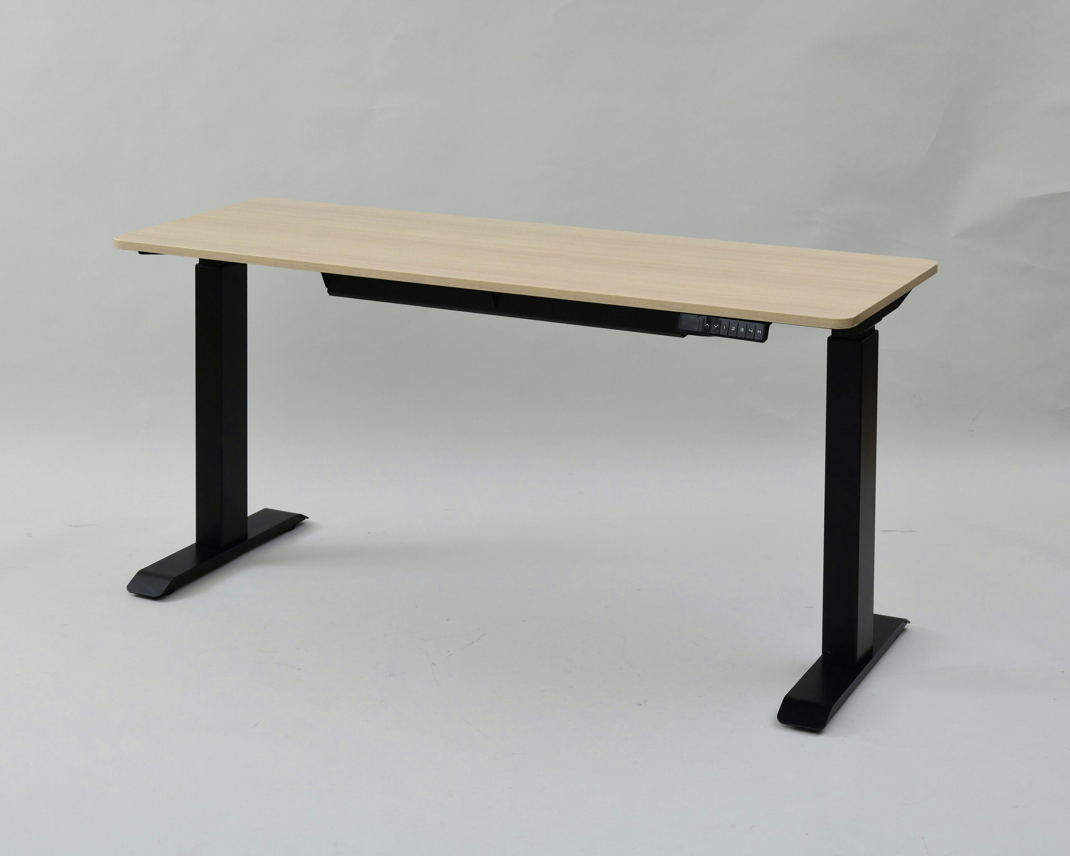 YAMAZEN(山善) スリム電動昇降デスクセツトELD-FSS(MBK)/TS1400(WN) 97845 4983771133756【別送品】