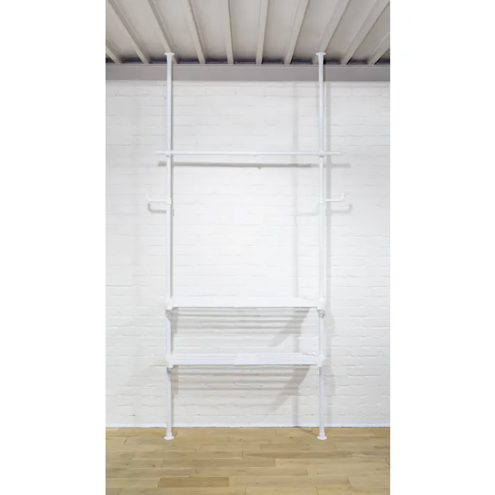 YAMAZEN(山善) 突っ張り式伸縮ラックWJZ-774RM(MWH) 73069 4983771859779【別送品】