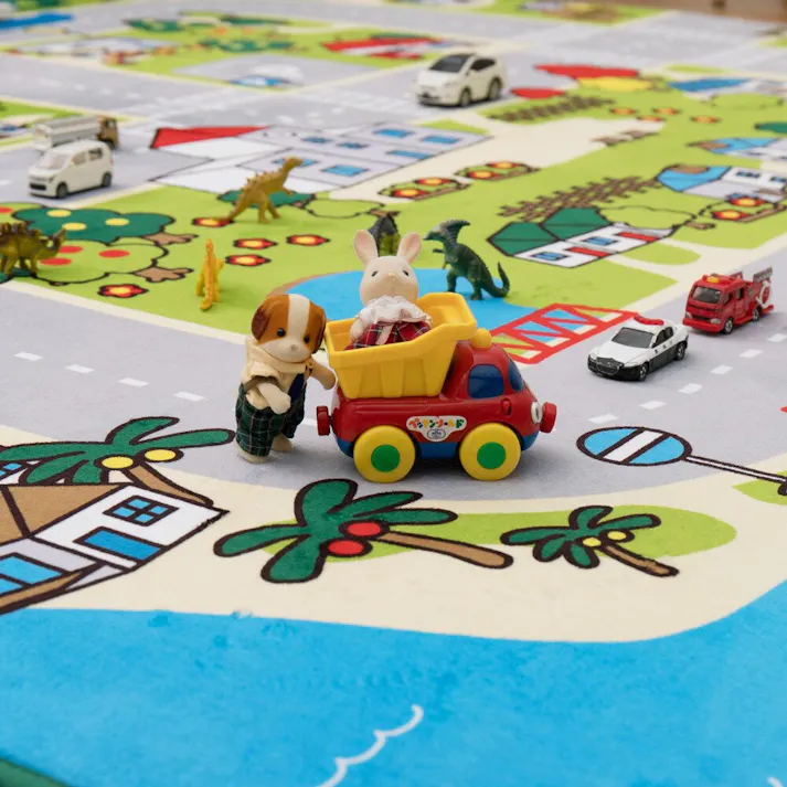 萩原 HAGIHARA 子供が遊べて洗えるキッズラグ ニュータウン2190×190- 240626300【別送品】