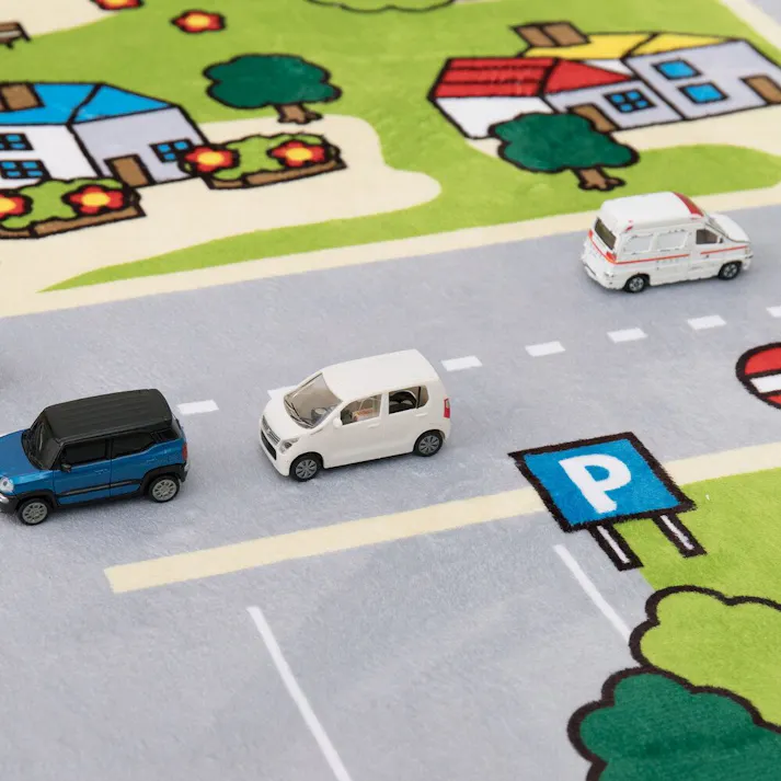 萩原 HAGIHARA 子供が遊べて洗えるキッズラグ ニュータウン2130×190- 240626301【別送品】