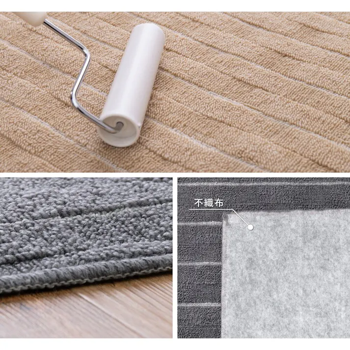 萩原 HAGIHARA 立体織の平織カーペット メテオ 江戸間6畳 261×352グレー 600021160【別送品】