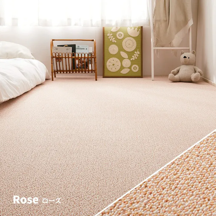 萩原 HAGIHARA 防炎・撥水付き国産高機能カーペット PS-700 江戸間4.5畳261×261ブルー 600002845【別送品】