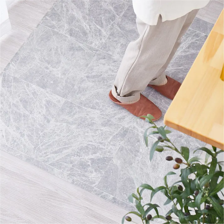 萩原 HAGIHARA 抗ウィルス・抗菌・防カビ機能付き 水拭きできるクッションフロア90×200クリーム 700040222【別送品】