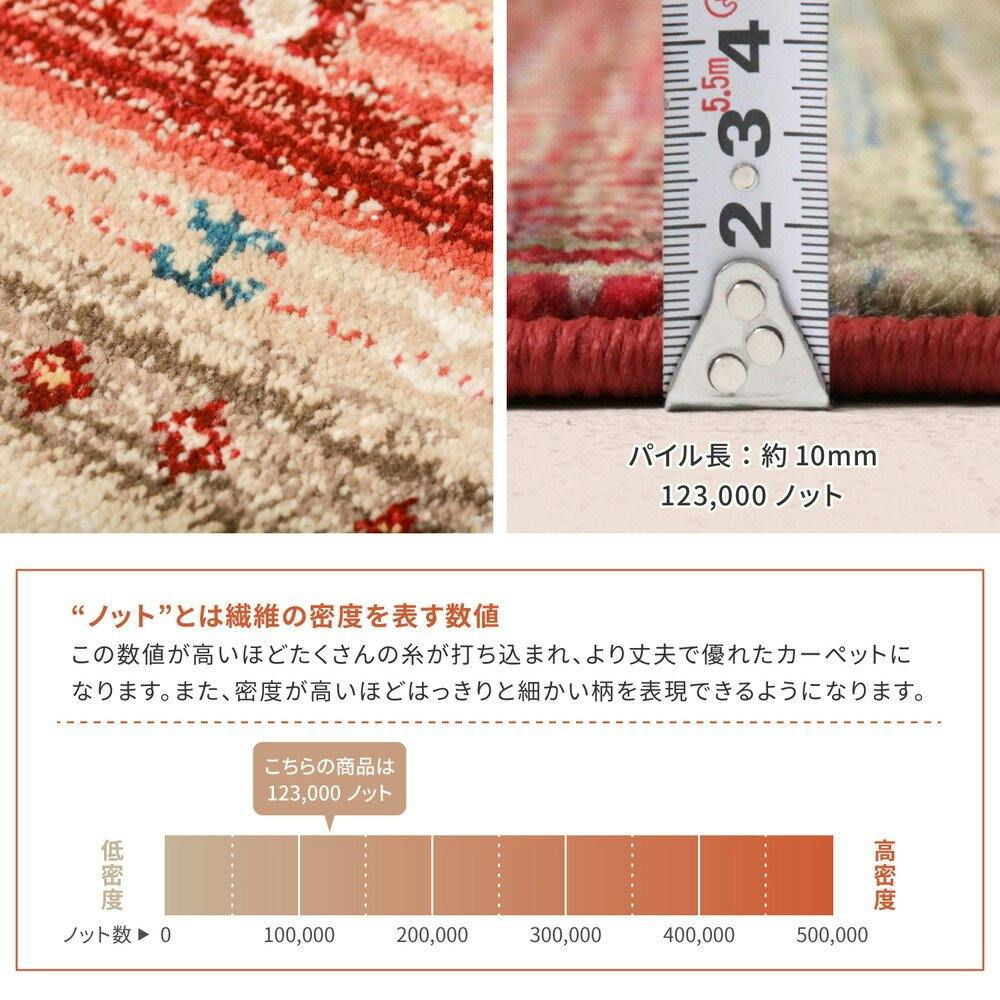 萩原 HAGIHARA トルコ製 ウィルトン織の玄関マット RAKKAS60×90