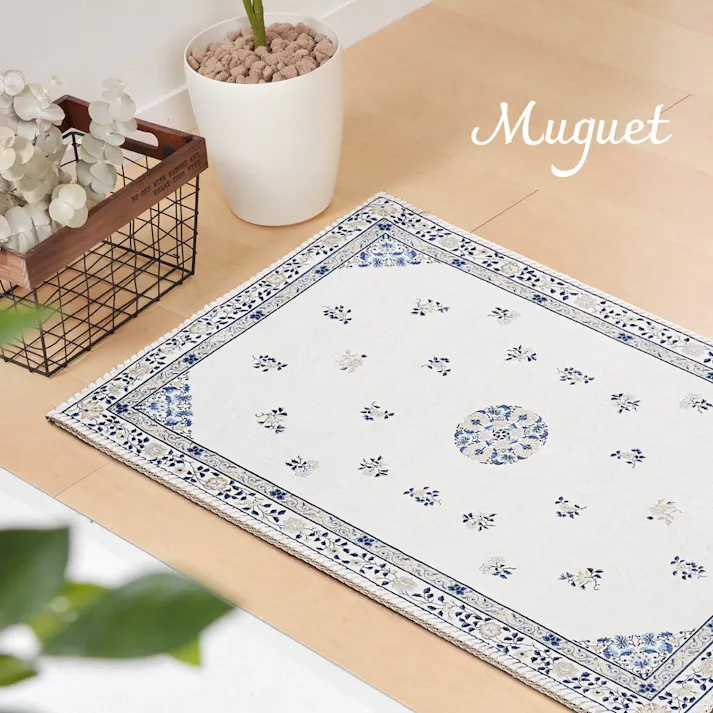 萩原 HAGIHARA ミュゲ BL 50X80 タンモウテンシャマット 50×80ブルー 240632504【別送品】