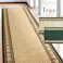 萩原 HAGIHARA タフトプリント廊下敷き アイラス BE80×340ベージュ 270022224【別送品】