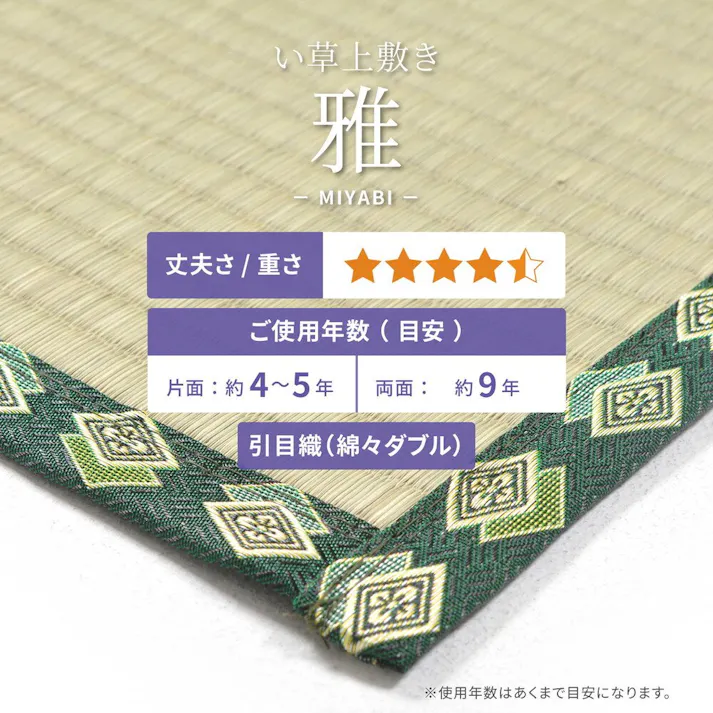 萩原 HAGIHARA おもてなし い草カーペット 雅(みやび) 36間10畳364×455- 159012890【別送品】