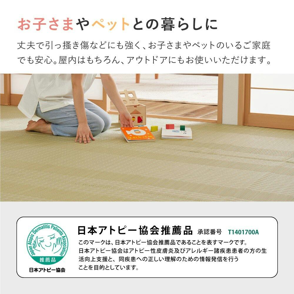 HAGIHARA 洗えるい草風カーペット 涼風(りょうふう) 本間4.5畳 286×286
