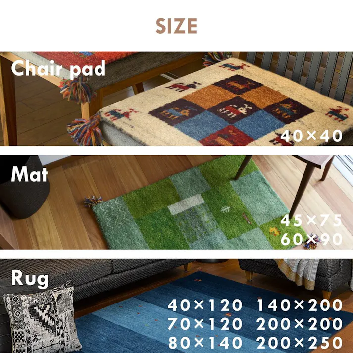 萩原 HAGIHARA ギャッベマット GABBEH D11 45×75グリーン 270015916【別送品】