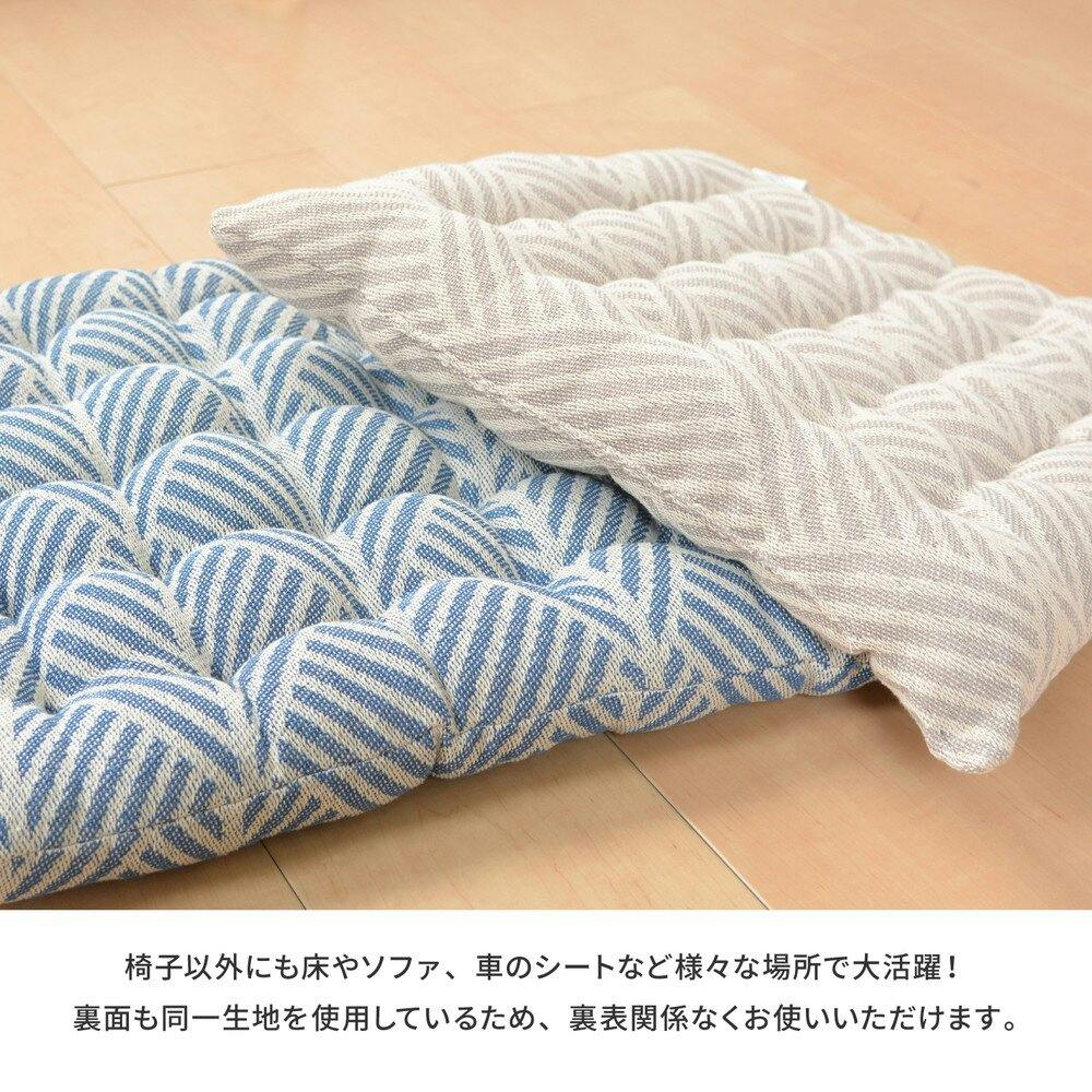 萩原 HAGIHARA インド綿シートクッション クラック40×40ホワイト