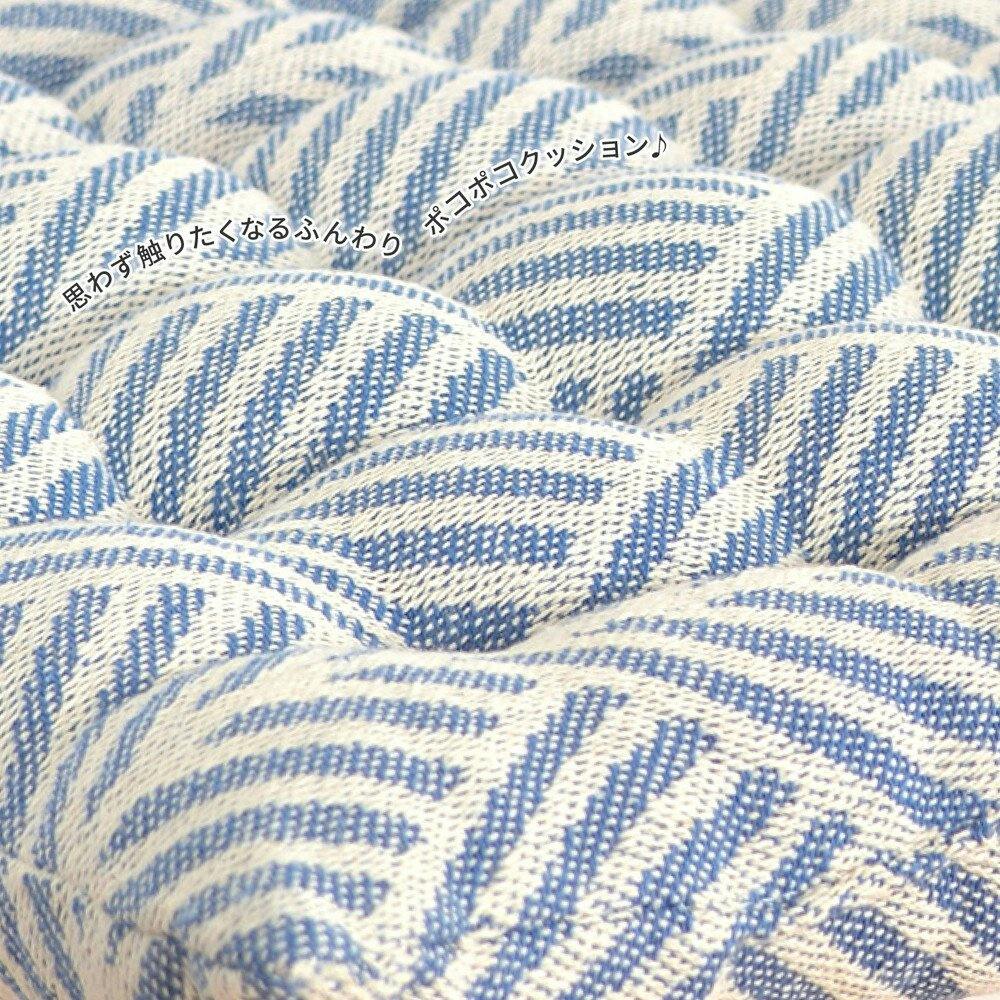 萩原 HAGIHARA インド綿シートクッション クラック40×40ホワイト