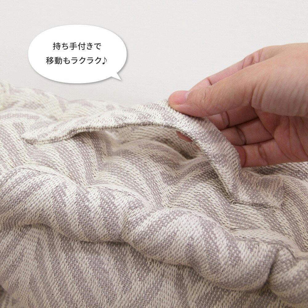 萩原 HAGIHARA インド綿クッキークッション クラック42×42×10