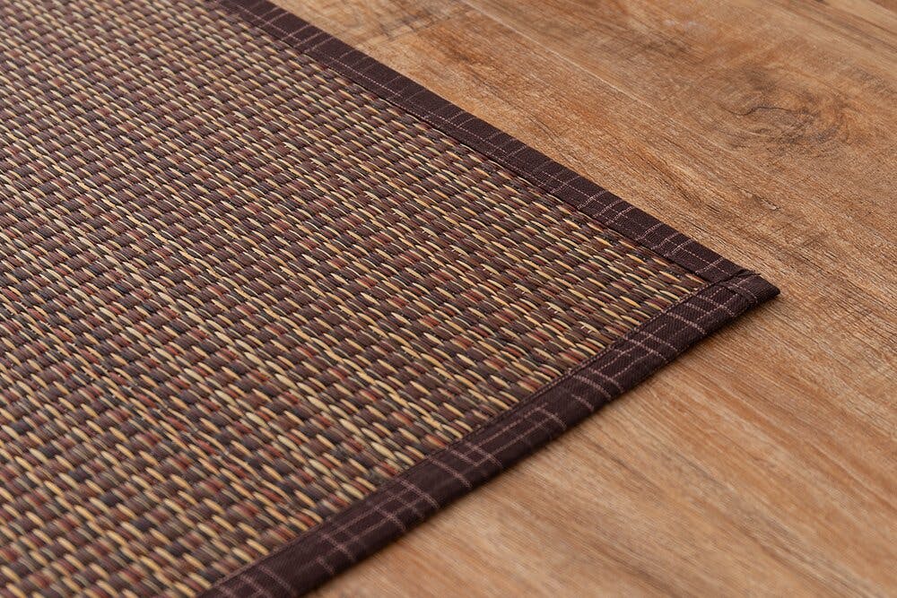 萩原 HAGIHARA い草カーペット 南風 江戸間6畳261×352ブラウン