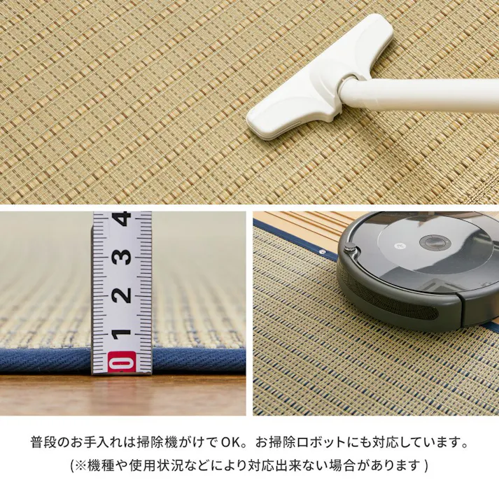 萩原 HAGIHARA 国産い草カーペット 清涼 本間4.5畳286×286ベージュ 81965245【別送品】