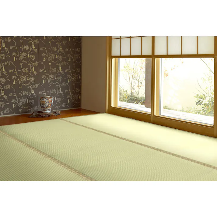 萩原 HAGIHARA 洗えるい草風カーペット 祇園(ぎおん) 江戸間3畳174×261 159057330【別送品】