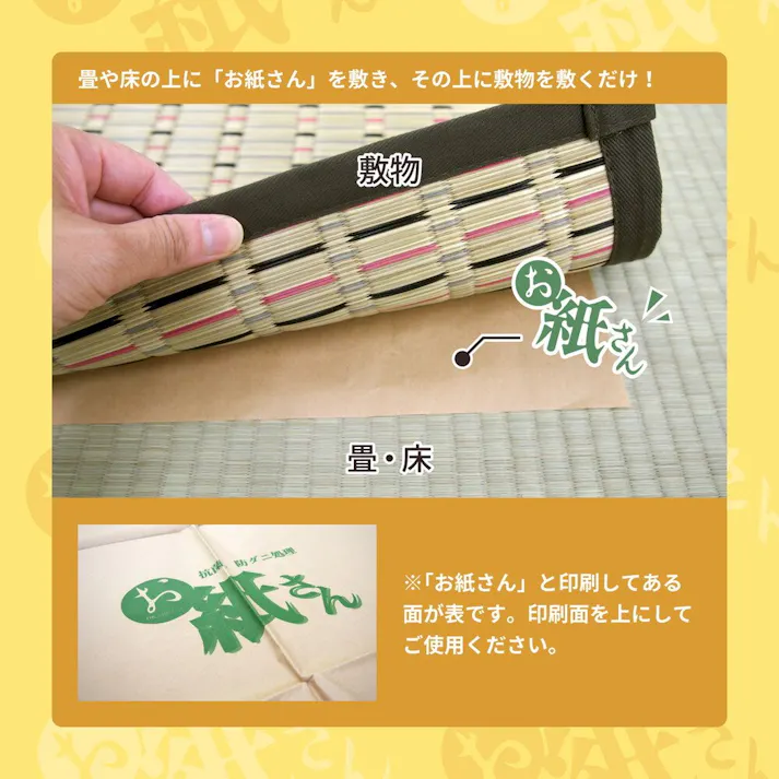 萩原 HAGIHARA 抗菌効カビ敷物用保護シート お紙さん8帖用(101×380×4枚) 990300580【別送品】