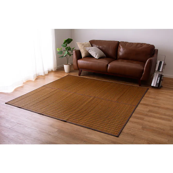 萩原 HAGIHARA 国産い草ラグ グランツ191×191 81942400 4955872786179【別送品】