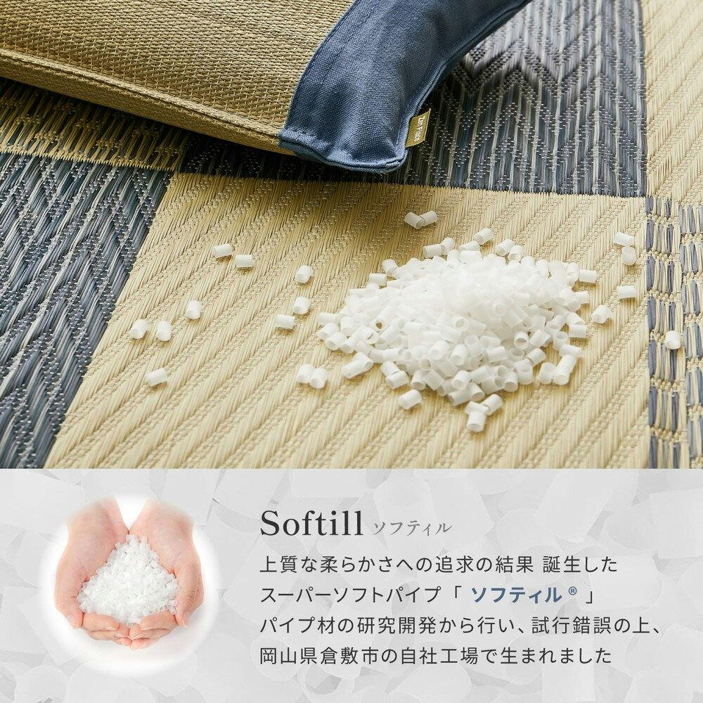 萩原 HAGIHARA 国産い草平枕 倉敷帆布使用 同色2個セット 32×22