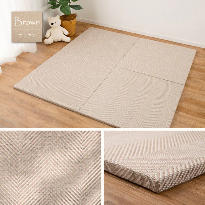 萩原 HAGIHARA 置くだけファブリック置き畳 ボーナ 同色12枚組82×82×2.5グレー 160900083 4955872937687【別送品】