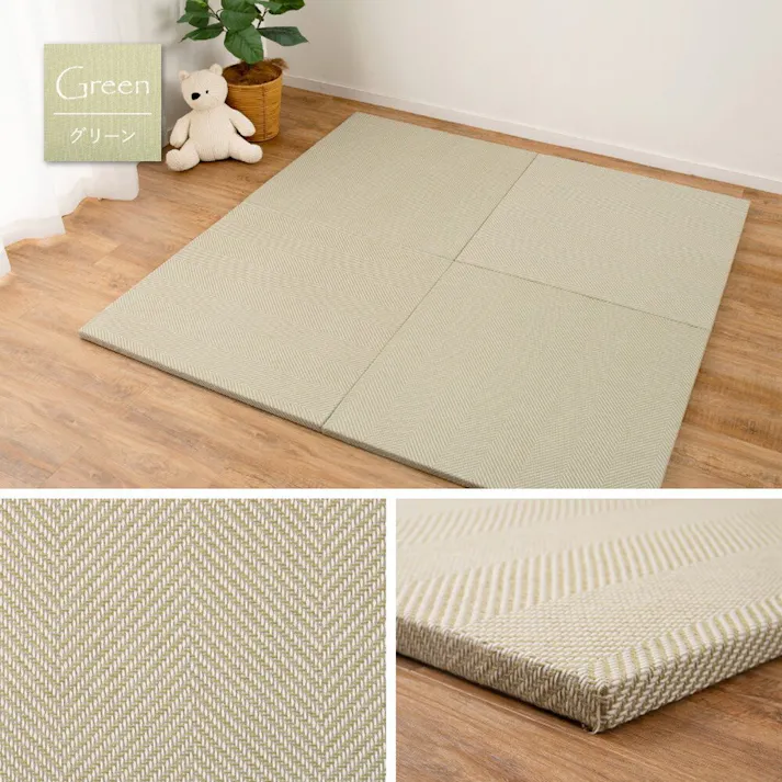 萩原 HAGIHARA 置くだけファブリック置き畳 ボーナ 同色12枚組82×82×2.5グレー 160900083 4955872937687【別送品】