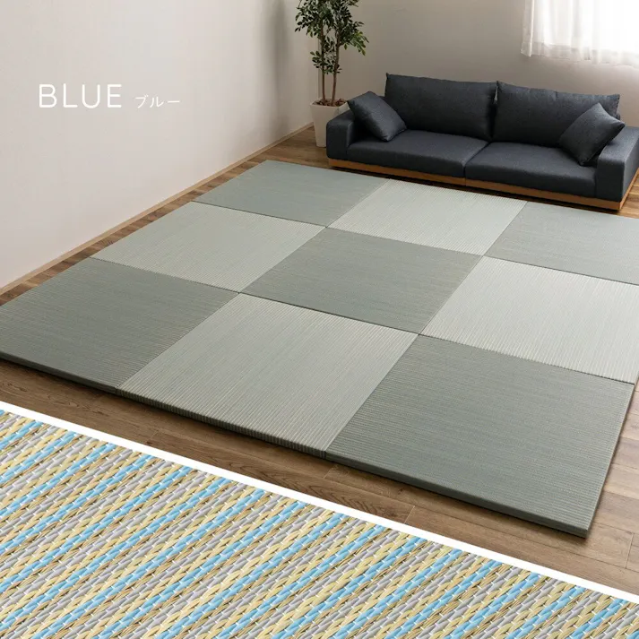 萩原 HAGIHARA 新素材で丈夫 ハイブリッド置き畳 綾瀬 6枚組82×82×2.5ナチュラル 160900464 4955872944425【別送品】