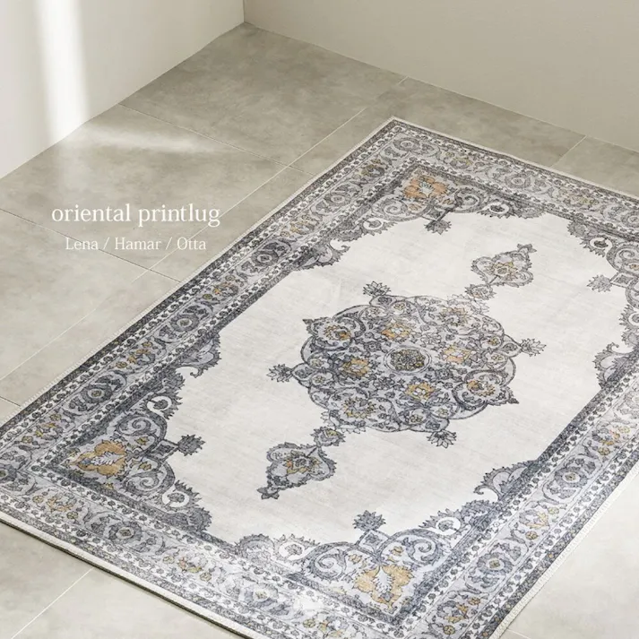 萩原 HAGIHARA ネオクラシカル ソフトフランネルラグ ハーマル190×240ネイビー 240639702 4955872932330【別送品】