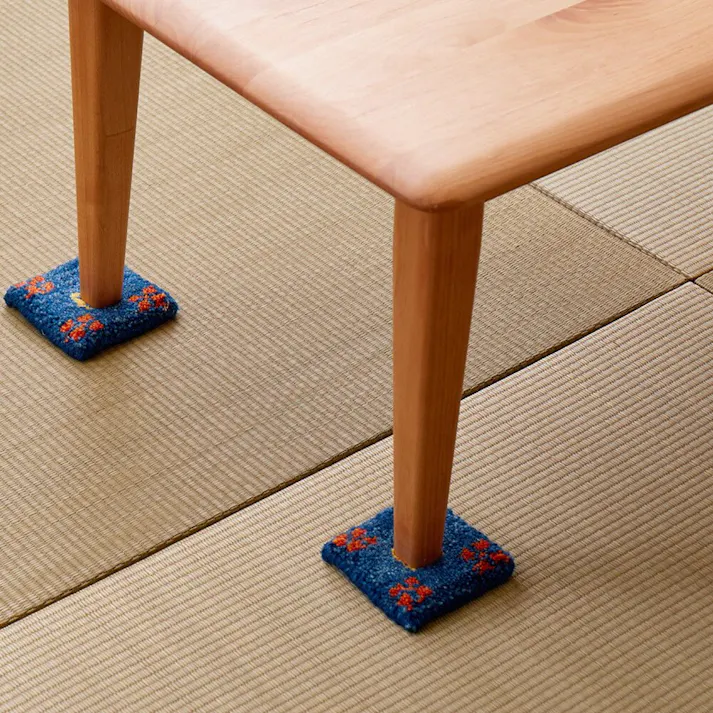 萩原 HAGIHARA ギャッベ コースター10×10ホワイト 270081340 4955872857985【別送品】