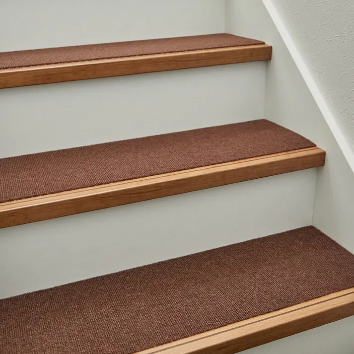 萩原 HAGIHARA 階段マット 15枚入り 滑りにくい フリーカット ピタロ90×21ベージュ 350118905 4955872921662【別送品】