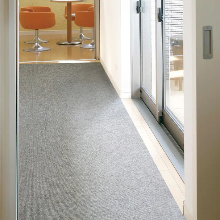 萩原 HAGIHARA 廊下カーペット ロングマット 滑りにくい フリーカット ピタロ90×600グレー 350118922 4955872921754【別送品】