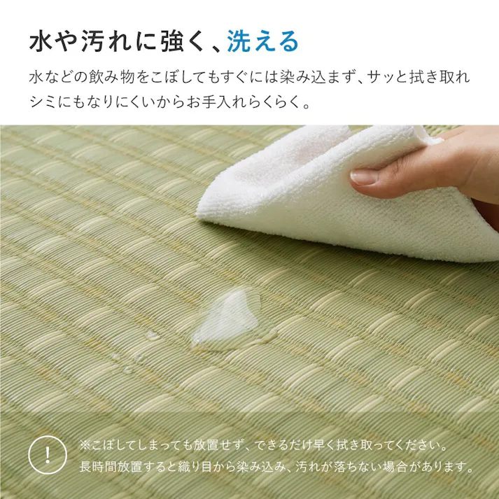 HAGIHARA 洗えるい草風カーペット 涼風(りょうふう) 本間10畳 グリーン 4955872859101 12201390【別送品】